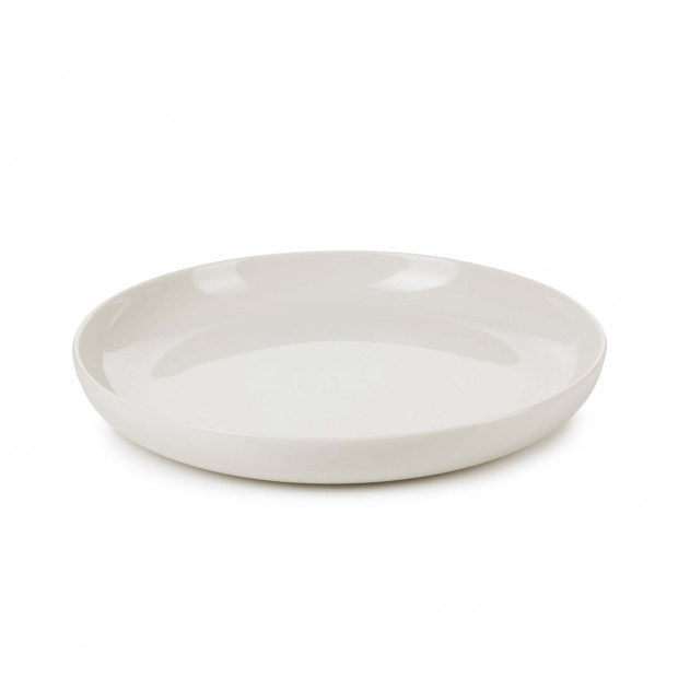 Assiette creuse en porcelaine - 27cm - Blanc