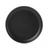 Assiette creuse en porcelaine - 27cm - Noir