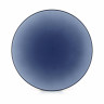 Assiette plate en porcelaine - 26cm - Bleu
