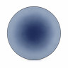 Assiette plate en porcelaine - 31cm - Bleu