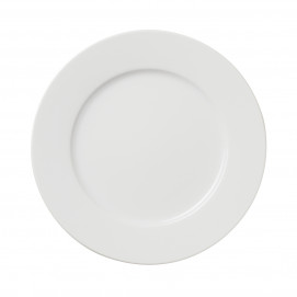 Assiette plate en porcelaine - 26 cm - Blanc