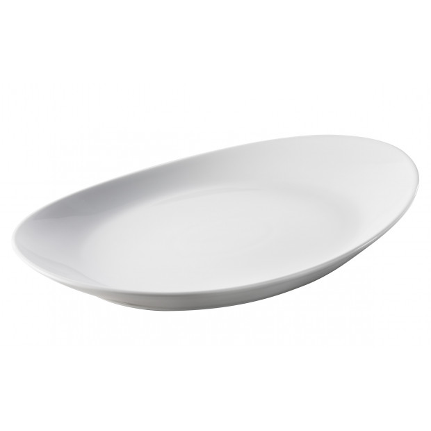 Assiette creuse en porcelaine - 33 cm - Blanc