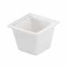 Mini cube en porcelaine - 5 cl - Blanc