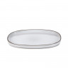 Assiette plate en porcelaine - 35cm - Blanc