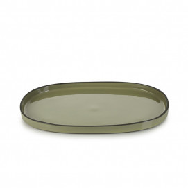 Assiette plate en porcelaine - 35cm - Cardamome