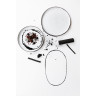 Assiette plate en porcelaine - 26cm - Blanc