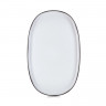 Plat ovale en porcelaine - 46,5cm - Blanc