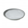 Assiette plate en porcelaine - 21 cm - Blanc