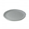 Assiette plate en porcelaine - 28.5 cm - Gris