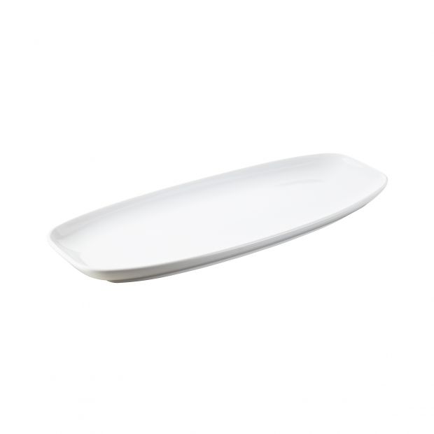 Assiette plate en porcelaine - 36cm - Blanc