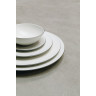 Assiette Plate en Porcelaine Equinoxe Edition Collector - Blanc coton - 16 à 31,5 cm