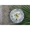 Assiette fond plat en porcelaine - Rain forest
