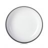 Assiette creuse en porcelaine - 17.5 cm - Blanc