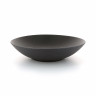 Assiette coupe en porcelaine - 33,5cm - Noir