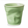 Gobelet froissé en porcelaine - 8 cl - Vert Amande