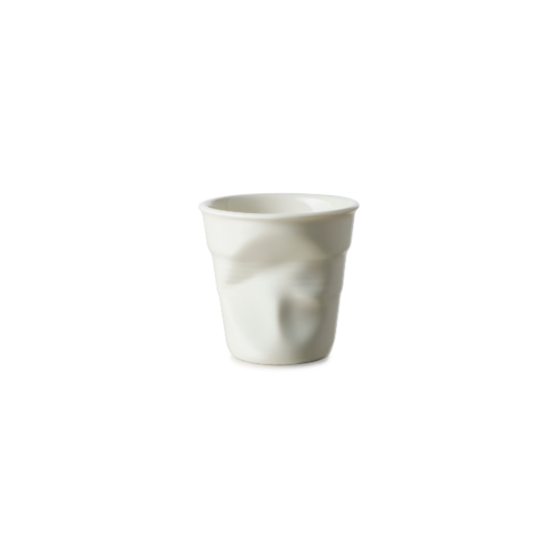 Gobelet froissés en porcelaine - Blanc