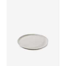 Assiette plate en porcelaine - 26 cm - Blanc