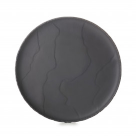 Assiette plate en ardoise - 21cm - Noir