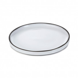 Assiette plate en porcelaine - 15cm - Blanc