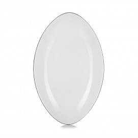 Assiette en porcelaine - 35cm - Blanc