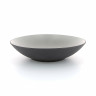 Grande coupe en porcelaine - 33,5cm - Gris