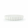 Plat à tarte en porcelaine - 30 cm - Blanc