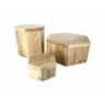 Set rehausses en bois - 33 cm