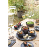 Assiette plate en ardoise - 28,5cm - Noir