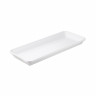 Plat rectangulaire en porcelaine - 49.5 cm - Blanc