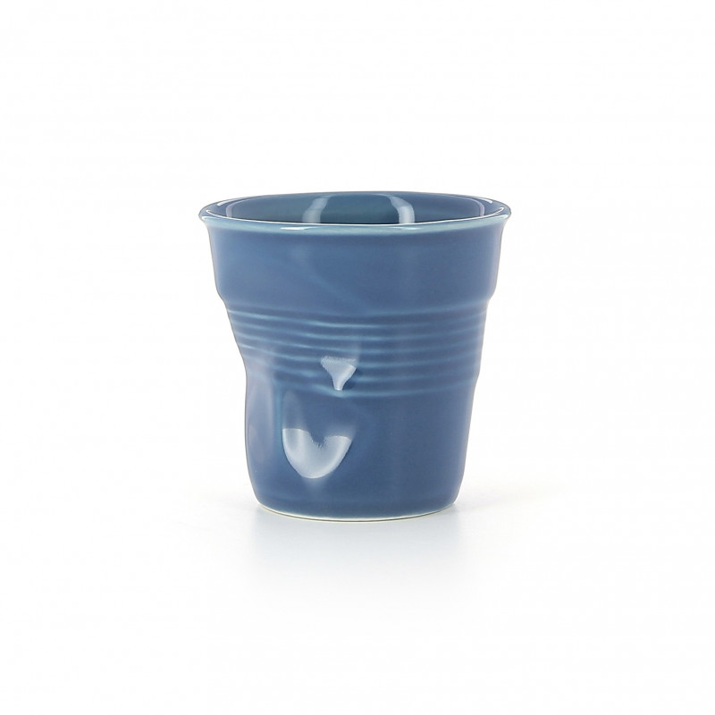 Crumpled Cappuccino Cup 180/ ml Blue K bleu k