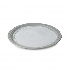 Assiette plate en porcelaine - 26 cm - Blanc