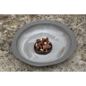 Assiette creuse en porcelaine - 21cm - Gris