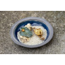 Assiette creuse en porcelaine - 21cm - Bleu