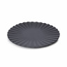 Assiette plate en porcelaine - 21 cm - Noir