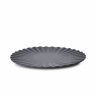 Assiette plate en porcelaine - 21 cm - Noir