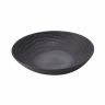 Assiette creuse en porcelaine - 24cm - Noir