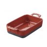 Plat profond en porcelaine - 19cm - Rouge