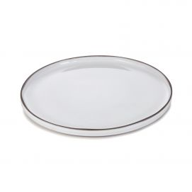 Assiette plate en porcelaine - 30cm - Blanc