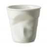 Gobelet froissés en porcelaine - Blanc