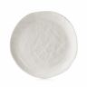 Assiette plate en porcelaine - 15 cm - Blanc