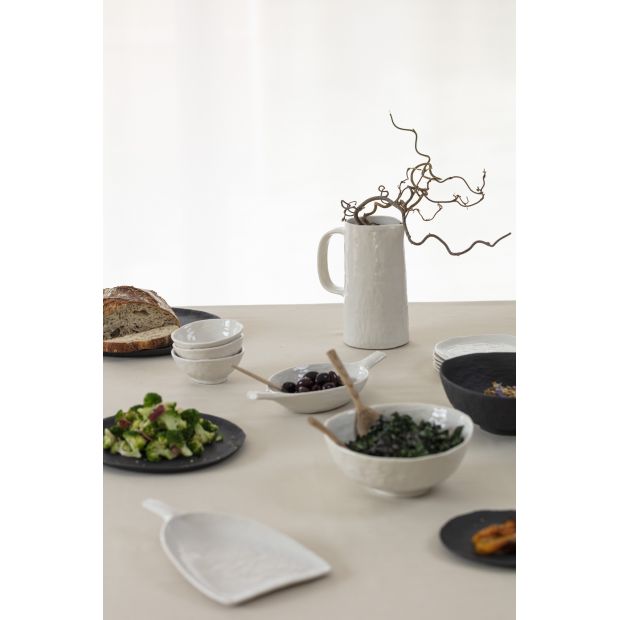 Assiette plate en porcelaine - 18 cm - Blanc