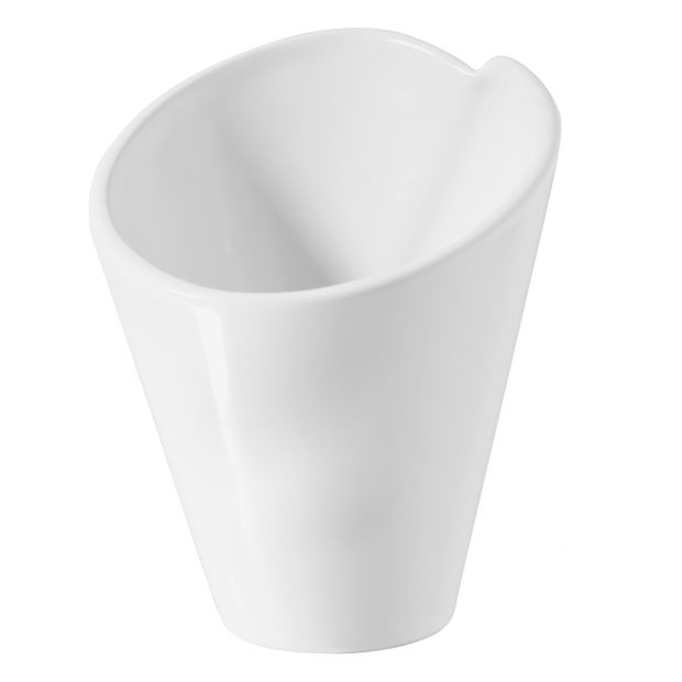 Cornet en porcelaine - 12 cl - Blanc